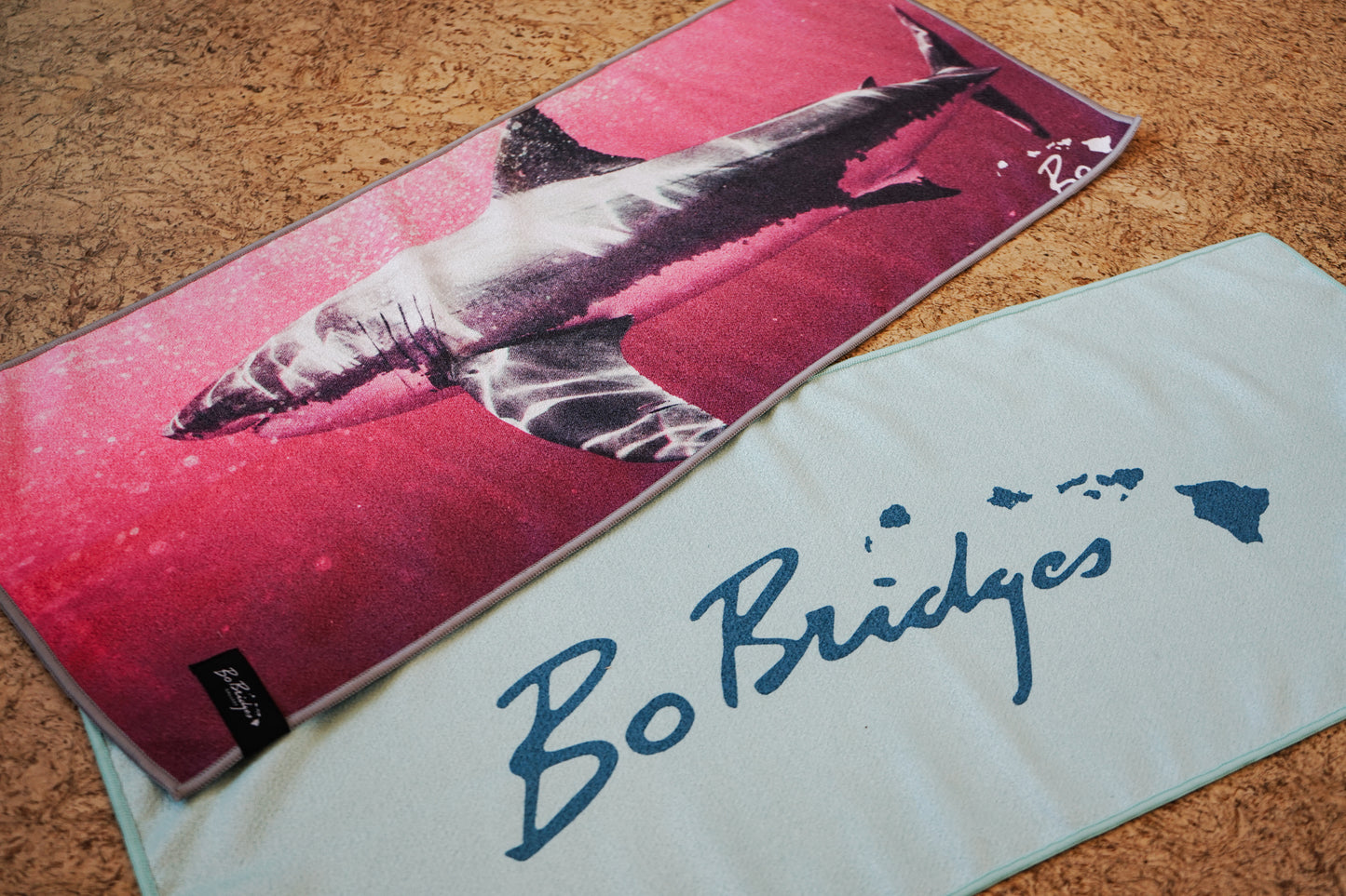 Athletic Towel - Pink Shark