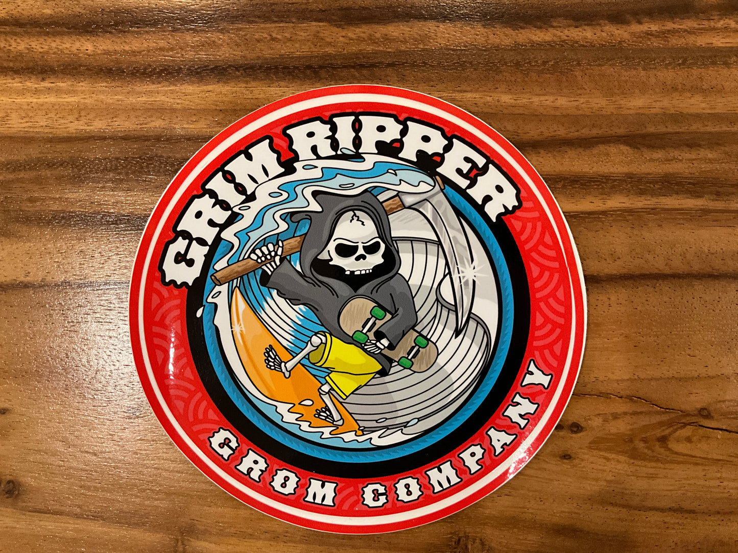 Grim Ripper Sticker (6”)