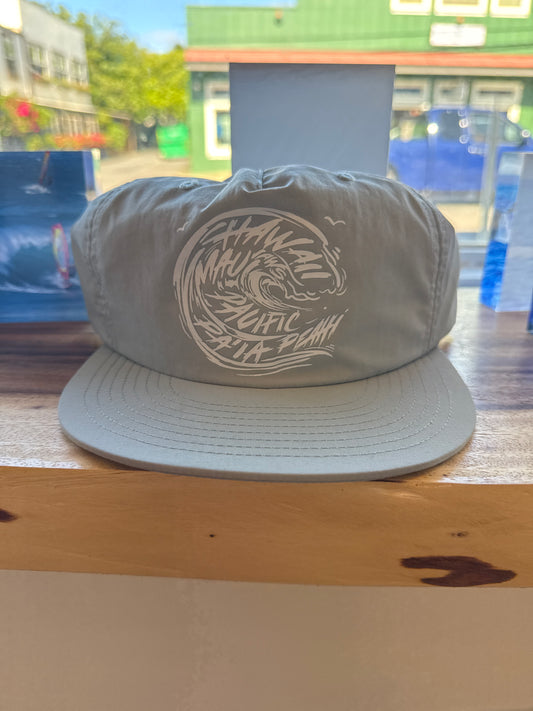 Grey Surf Wave Hat