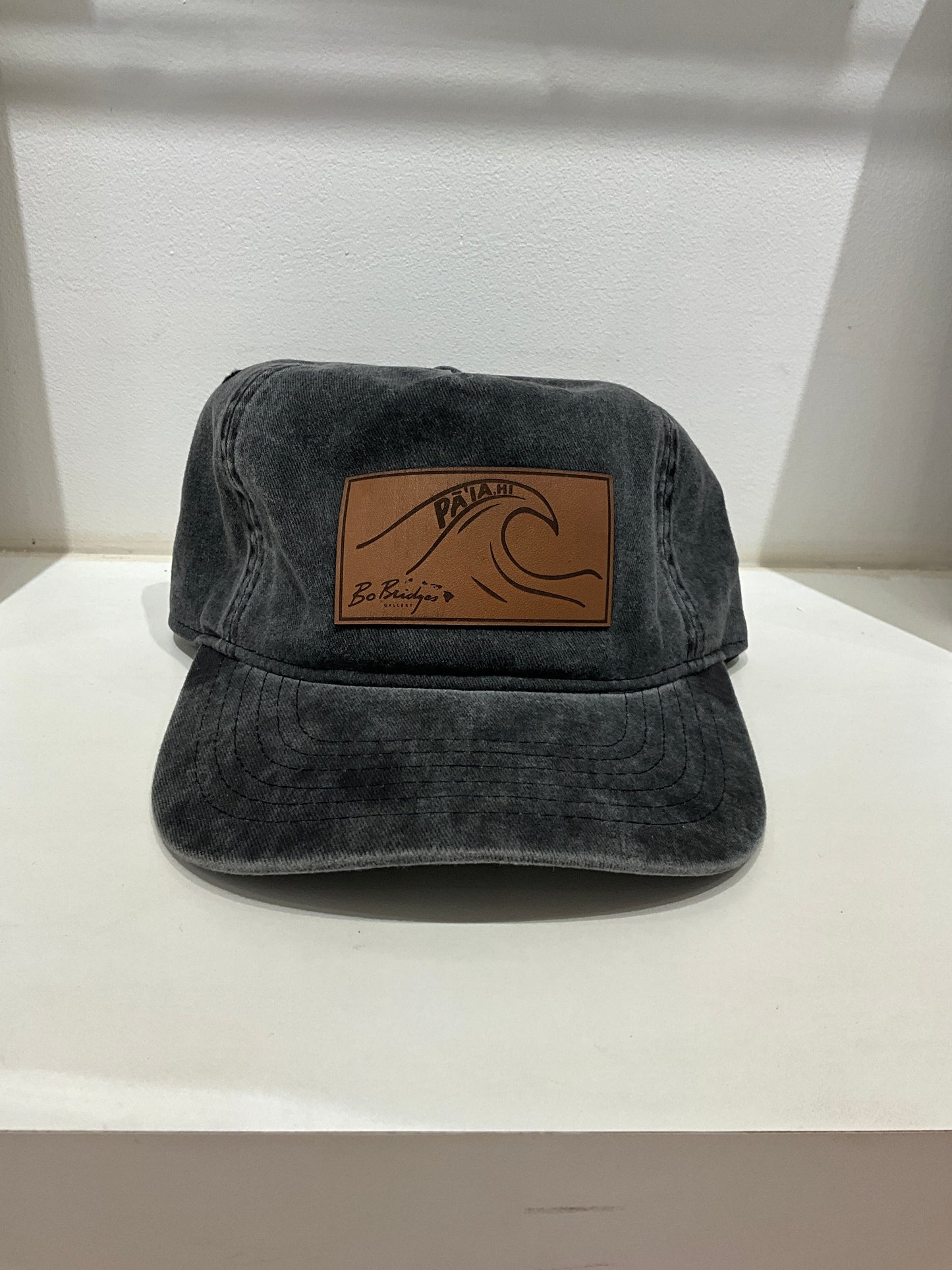 Leather Patch Unstructured  Hat