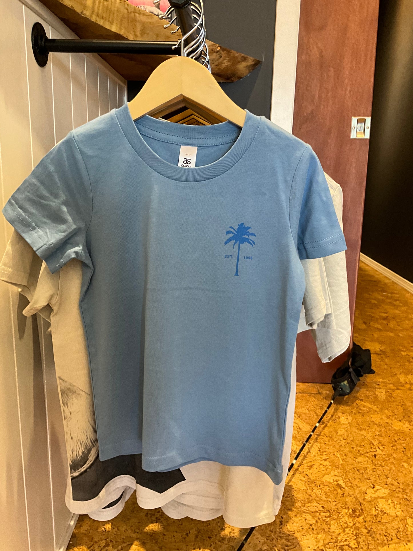 Kids Blue Palm Shirt